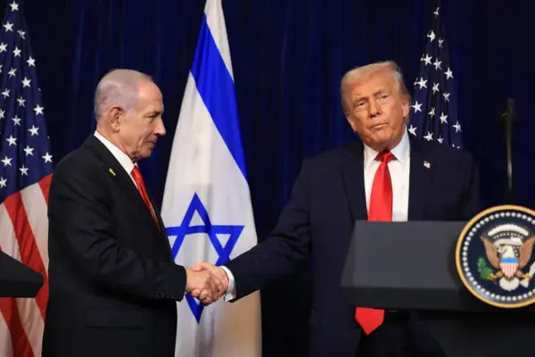 Trump spoke briefly about his relationship with Benjamin Netanyahu