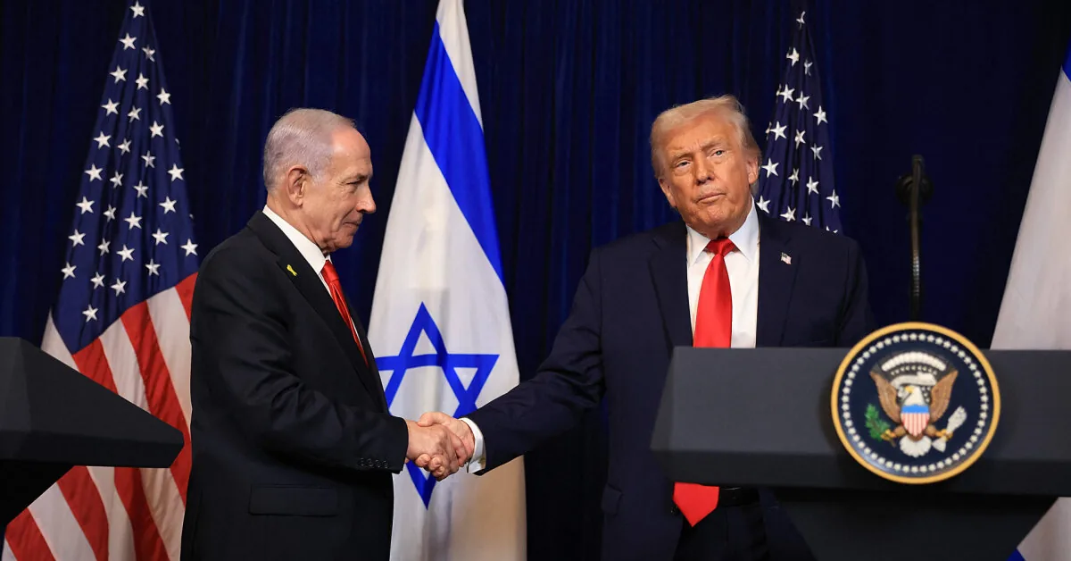 Trump spoke briefly about his relationship with Benjamin Netanyahu