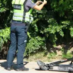 Two eleven-year-olds riding on one scooter collided with a "Volvo"