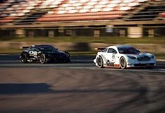 Mitjet cars on race tracks