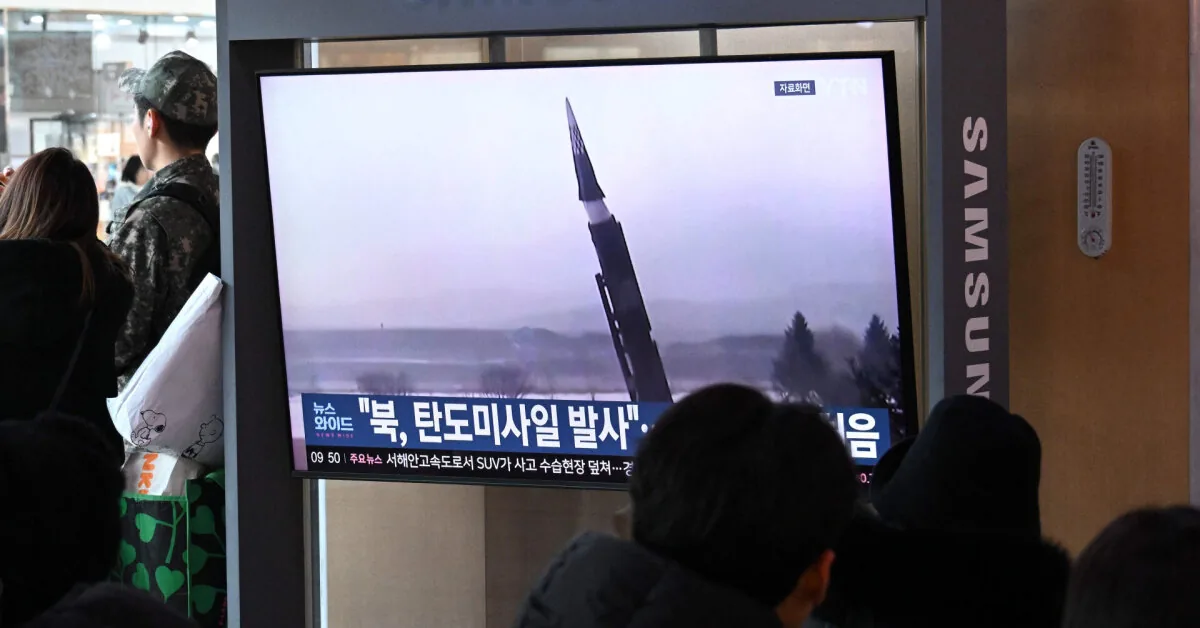 North Korea launched a ballistic missile: warned the US and South Korea ahead of military exercises