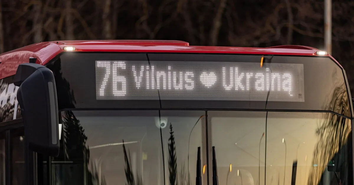 From September, the public transport discount in Vilnius for those who have left Ukraine is only applicable with the "Ukrainian Card"