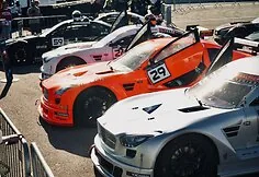Mitjet cars on race tracks