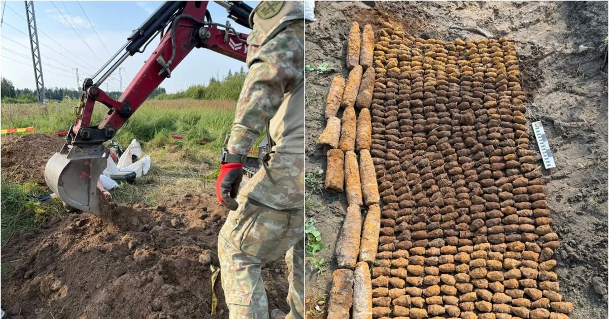 In Kėdainiai district, a demining operation has been ongoing for the third day – a large amount of ammunition and its parts were found near the crossing