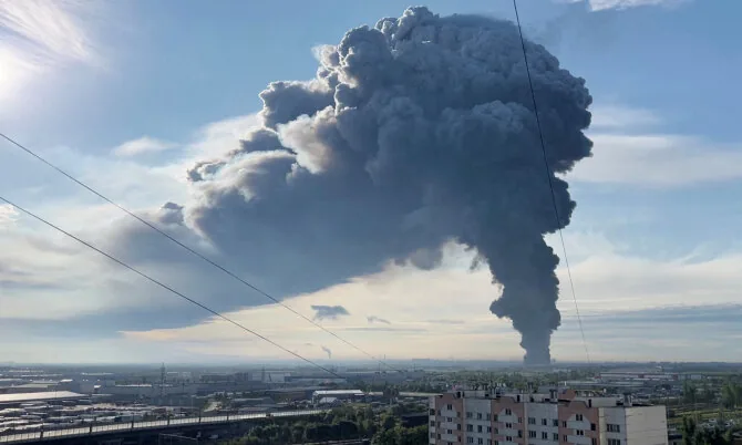 „Reuters“/„Scanpix“/Ukraine attacked Saint Petersburg oil refinery