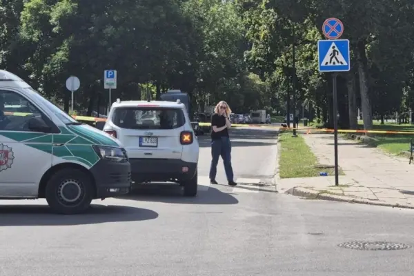 "Guli, nesikelia": traffic accident in Vilnius – police closed the entire street