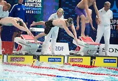 Lithuanian men's swimming 4x200m freestyle relay. Danas Rapšys