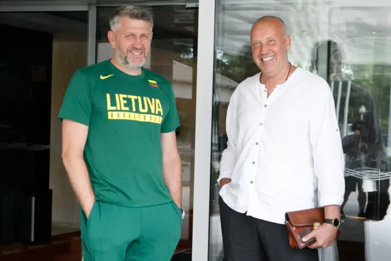Eriko Ovčarenko / BNS nuotr./Darius Maskoliūnas ir Rimas Kurtinaitis