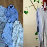 From 7 men's shirts – one stunning dress: revealed how to revive boring clothes