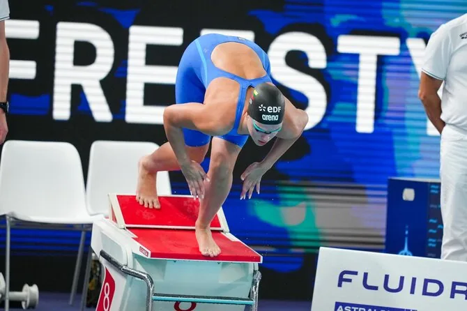 LTU Aquatics/Dariaus Kibirkščio nuotr./Europos plaukimo čempionato akimirka. Ieva Jurkūnaitė