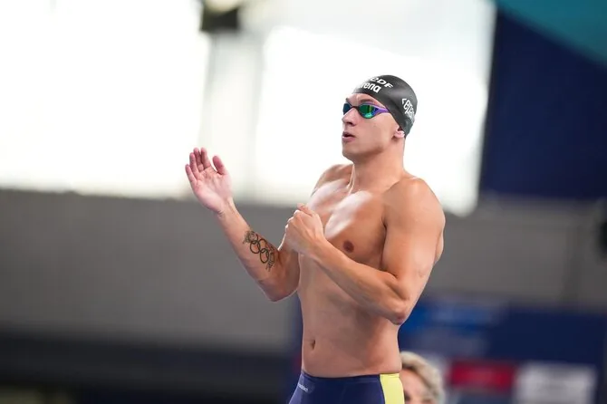 LTU Aquatics/Dariaus Kibirkščio nuotr./Europos plaukimo čempionato akimirka. Andrius Šidlauskas