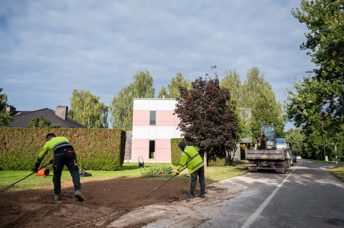 Kauno miesto savivaldybės nuotr./Darbai Kruonio gatvėje