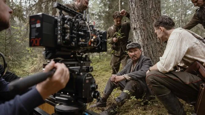 Filmo komandos nuotr./Emilio Vėlyvio filmo „Sugauti Vanagą“ filmavimo darbai