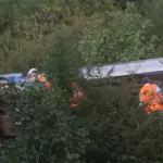 A train derailed for the second time in two days in the United Kingdom