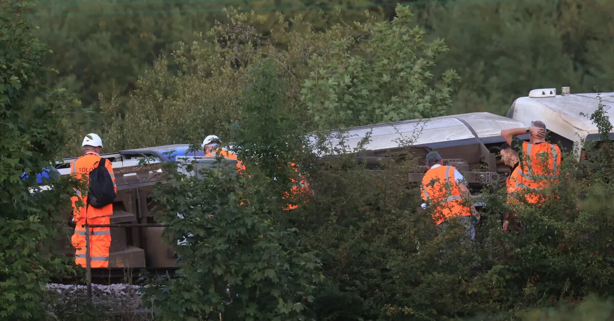 A train derailed for the second time in two days in the United Kingdom