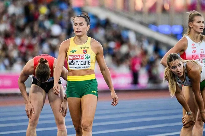 Alfredo Pliadžio/LLAF nuotr./Beatričė Juškevičiūtė po 800 m bėgimo