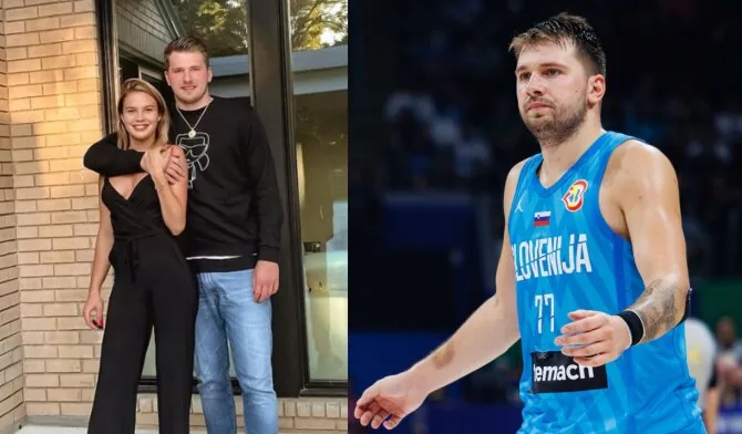 „Instagram“ nuotr./Luka Dončičius su mylimąja Anamaria Goltes