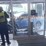 In Kėdainiai, a "Subaru" crashed into a shopping center: knocked down the doors