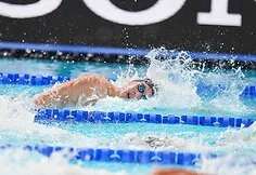 Lithuanian men's swimming 4x200m freestyle relay. Tomas Lukminas