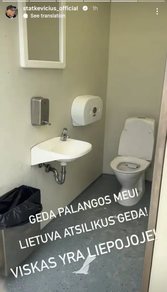 „Instagram“ nuotr./Juozo Statkevičiaus įrašas