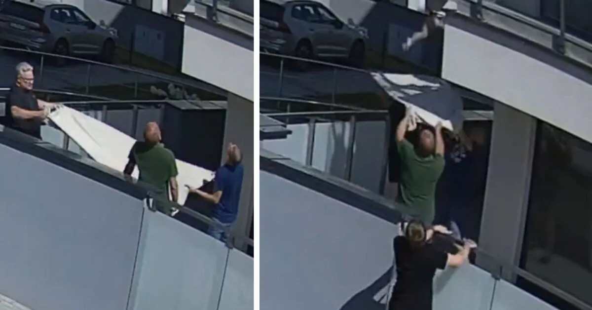 Bloody freezing scene in Poland: neighbors caught a four-year-old falling from the 5th floor