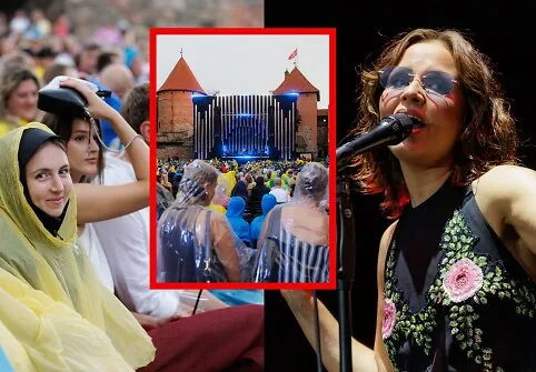 Monika Liu together with a string quartet held an exceptional concert at Trakai Castle