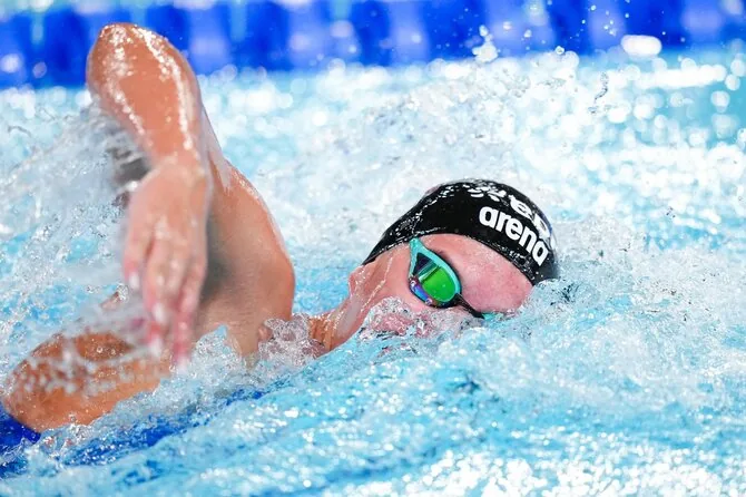 LTU Aquatics/Dariaus Kibirkščio nuotr./Europos plaukimo čempionato akimirka. Ieva Jurkūnaitė