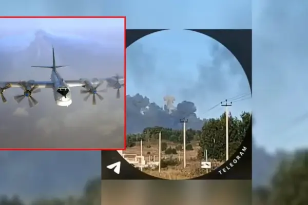 Ukrainians shot down a Russian Tu-95MS bomber