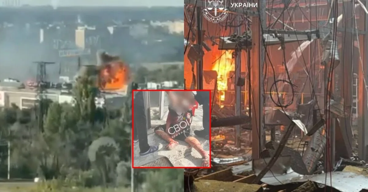 Terrible scenes appeared as Russia attacked shoppers at the shopping center