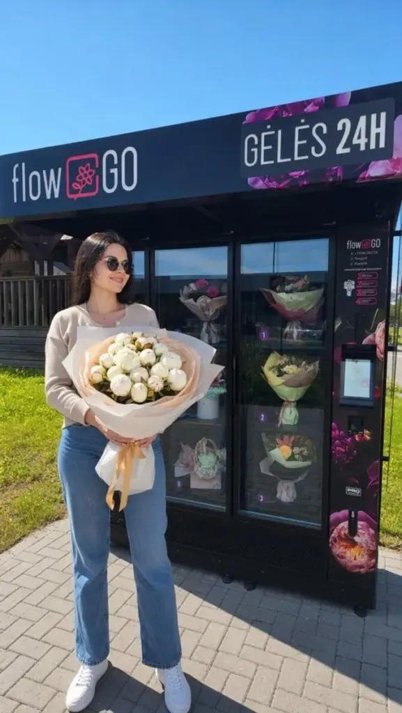 „FlowGO“ nuotr./Gėlių automatai Vilniuje: prekyba, kuri nesibaigia užrakinus parduotuvės duris