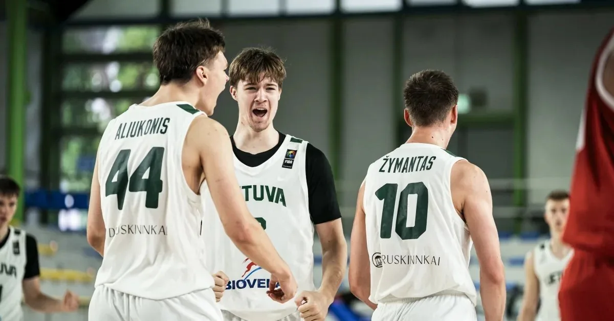 Lithuania's 18-year-olds who exceeded expectations found out their final place in the European Championship