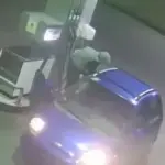 The gas station manager blocked the diesel thief with her car: he escaped by the easiest route