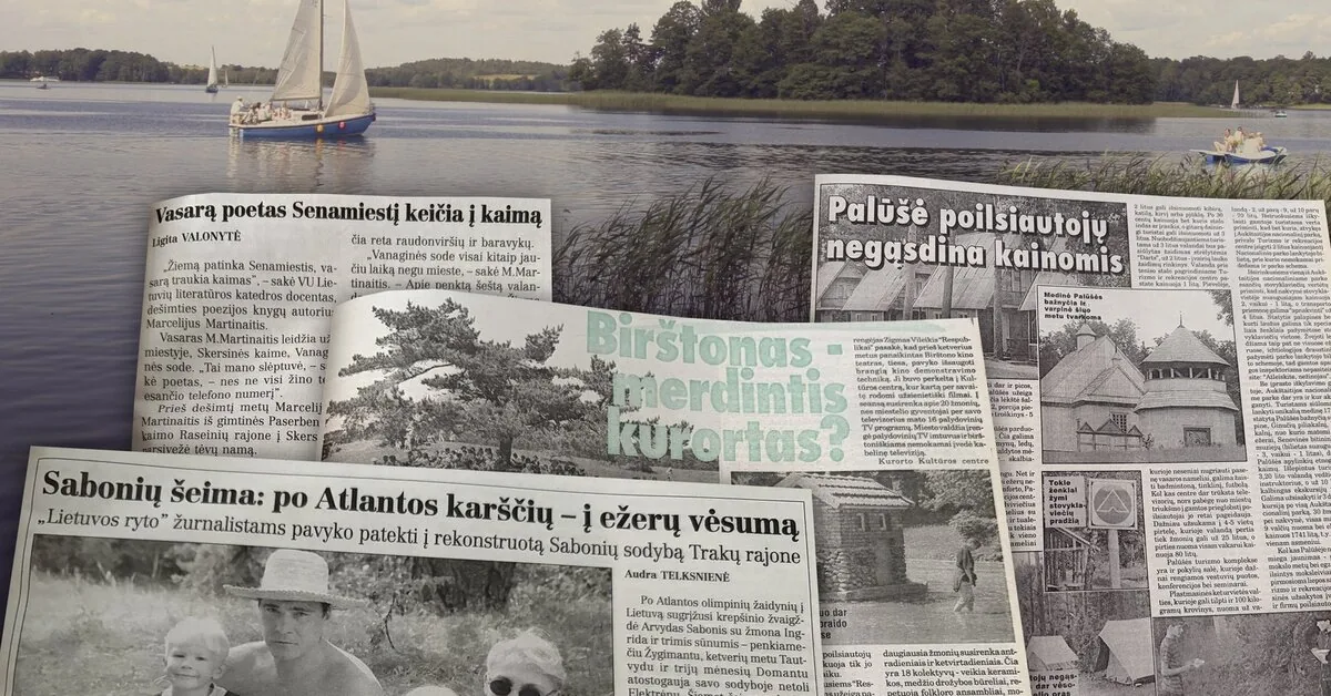 Marcelijus Martinaitis – to a hideout in the countryside, Sabas – by the lake: different vacations 30 years ago