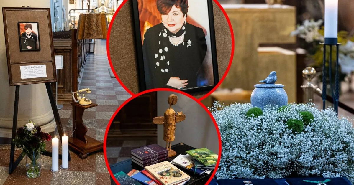In St. John's Church – a "goodbye" to Violeta Palčinskaitė: a special urn and items dear to the poet are welcomed
