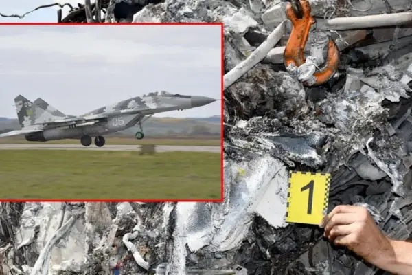 Ukraine showed a crashed MiG-29 fighter jet: found the black box