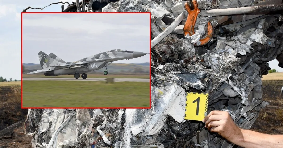 Ukraine showed a crashed MiG-29 fighter jet: found the black box