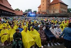 Monika Liu together with a string quartet held an exceptional concert at Trakai Castle