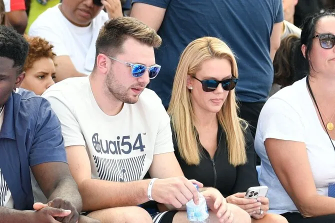 Vida Press nuotr./Anamaria Goltes ir Luka Dončičius 2022 metais.