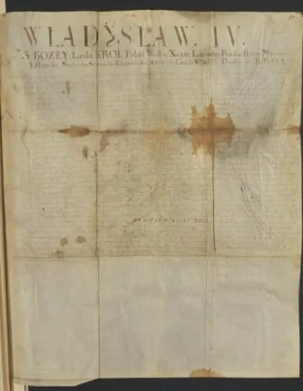 1636 m. Vladislavo Vazos privilegija ar jos kopija, saugoma Kunigaikščių Čartoriskių bibliotekoje Krokuvoje