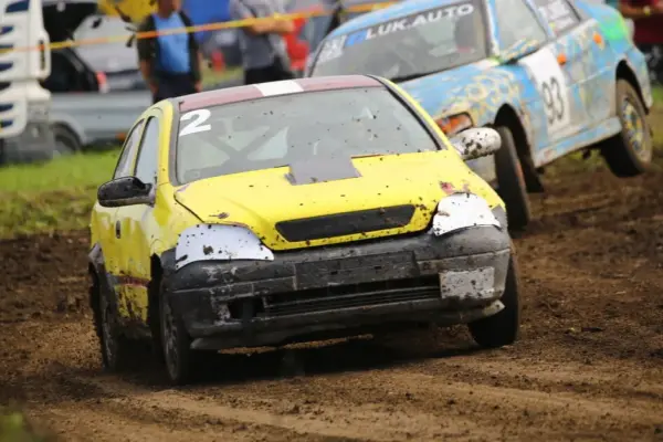 At the penultimate stage of the Lithuanian autocross championships in Biržai – more than fifty participants