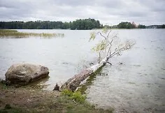 Strong wind in Vilnius overturns objects