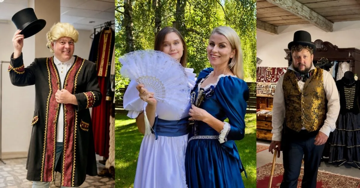 Famous people prepare for an aristocratic feast