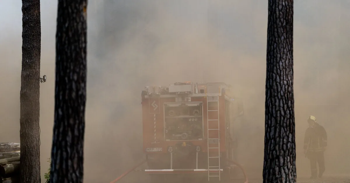 Flames took a life in the Kaunas district: a human body was found in a summer house