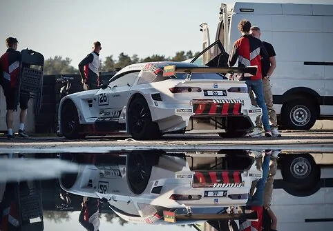 Mitjet cars on race tracks