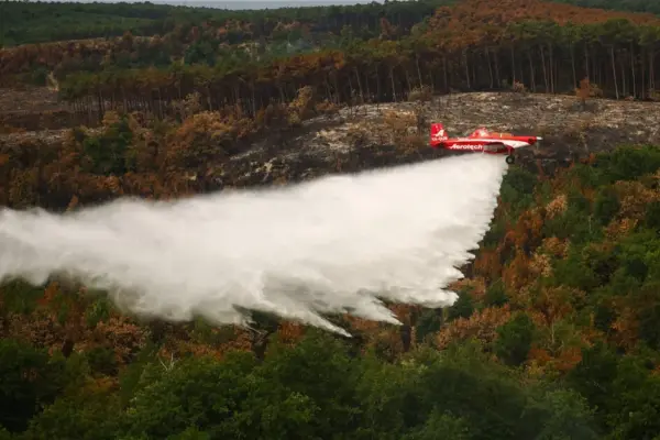 The largest forest fire in decades controlled in France