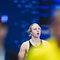 Europos plaukimo čempionato akimirka. Rūta Meilutytė