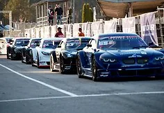 Mitjet cars on race tracks