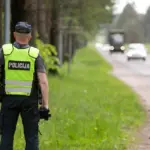 In Vilnius, the police found a bag with suspected narcotics by the road