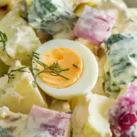 Fresh potato salad – a hearty side dish that goes well not only with steaks