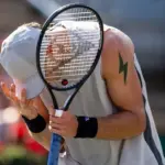 British tennis star in a comeback duel – tears of pain